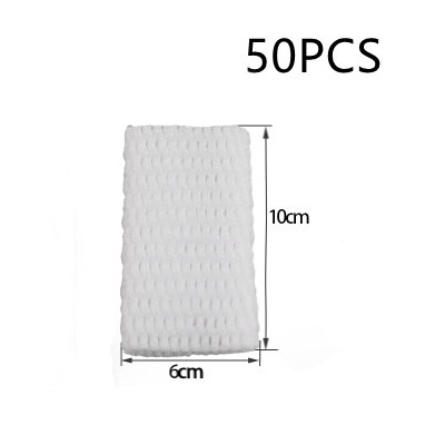 50PC Foam Net Sleeve Pocket Shockproof Protection Transport Packing Vegetable Fruit Wine Bottle Fragile Items Dedicated Mesh Bag: 10X6cm