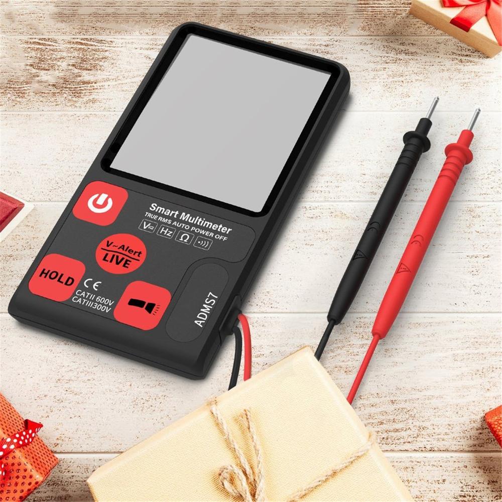 ADMS7 ADMS9 Digital Multimeter 3.5'' Large LCD Digital Smart Voltmeter 3-Line Display TRMS 6000 Counts DMM with Analog Bargraph