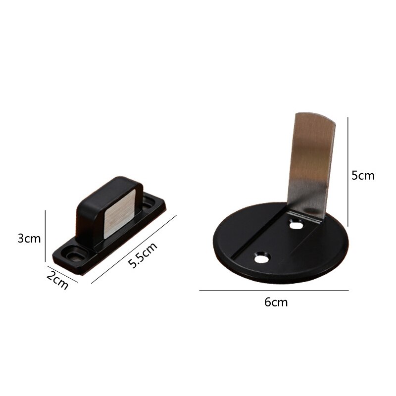 Magnetic Door Holder Stopper Invisible Doorstop Wall Floor Mount Safety Catch Stainless Steel Door Suction Bedroom Supplies