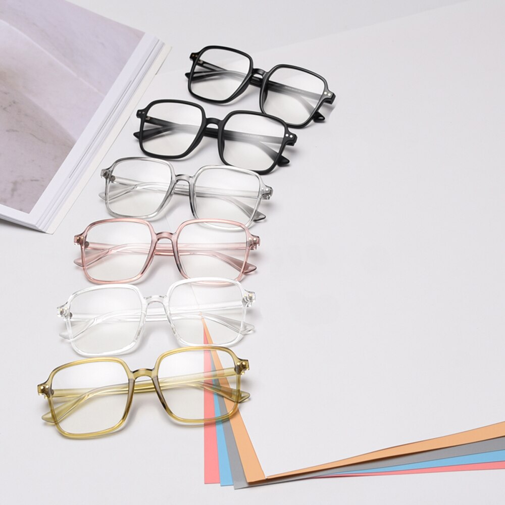 Peekaboo, gafas de protección para los ojos, montura cuadrada para ordenador para hombre TR90, gafas bloqueadoras de luz azul, gafas ópticas para mujer ultralivianas