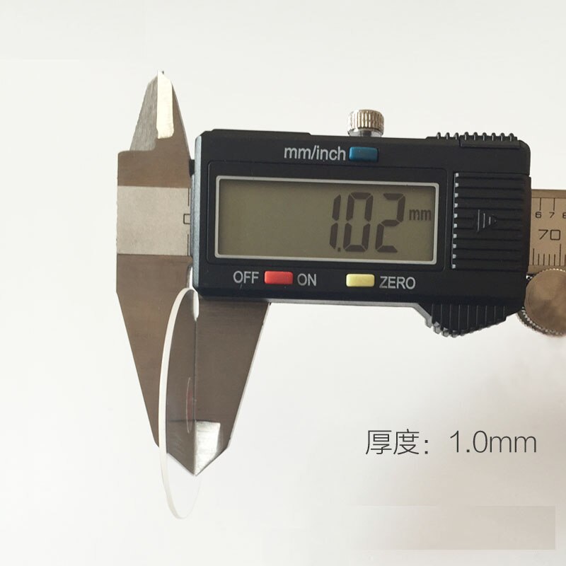 , 2 piezas, 1,0mm de grosor, 20-23,5mm, reloj plano de zafiro, cristal de cristal