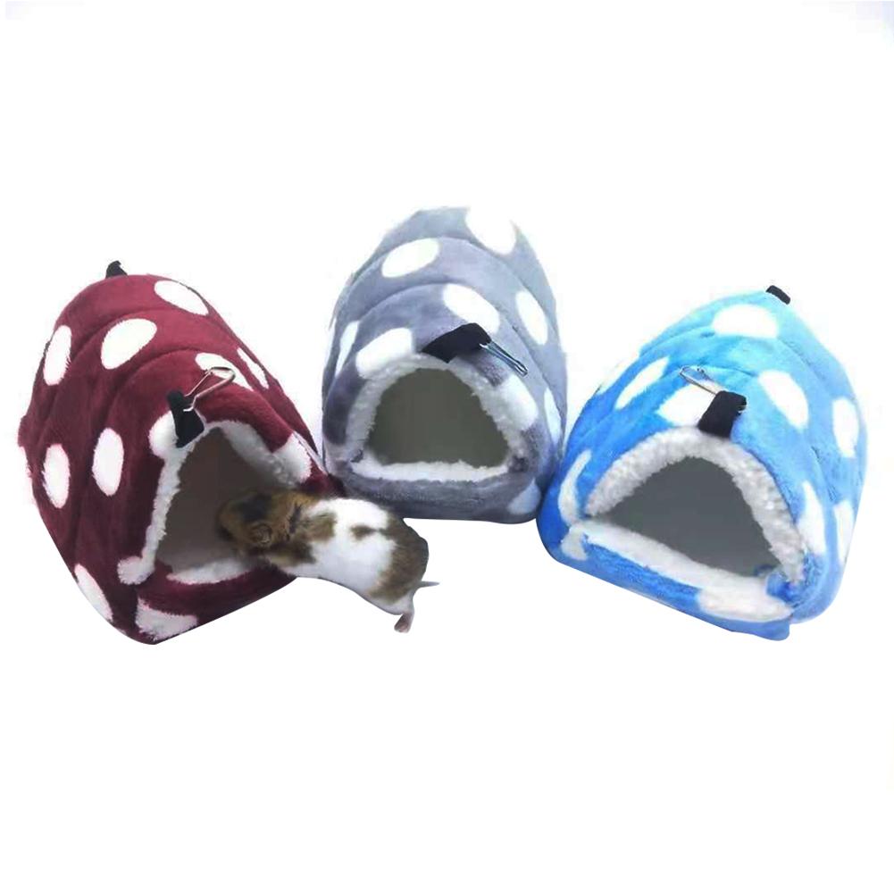 Tente-hamac molletonnée pour petits animaux de compagnie,petite maison douillette et confortable idéale comme lit pour un hamster, cochon d'Inde ou écureuil, au printemps et en hiver
