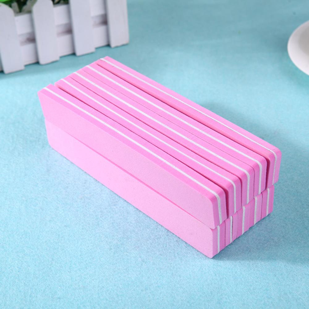 10 Stuks Nagelvijlen Blok Buffer Voor Manicure Uv Gel Polijstmachine Nagellak Bestanden Manicure Pedicure Buffers Tips Nail Gereedschap