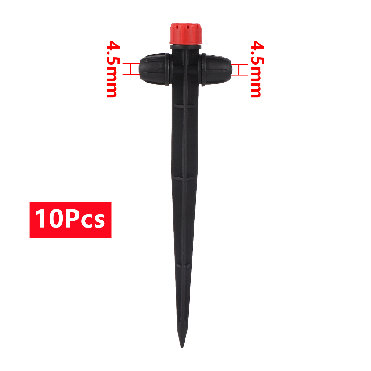 Dispositif de micro-pulvérisation d'irrigation de jardin, gouttes rouges réglables branchées au sol, flèche goutte à goutte à cercle complet, résistant à 360, 8 trous, 10 pièces, 100 pièces: Bleu marine