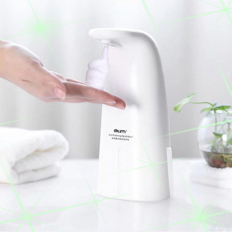 250ml Touchless distributore di Sapone Da Bagno Intelligente Sensore di Schiuma distributore di Sapone Liquido per La Cucina libero mano Automatico distributore di Sapone