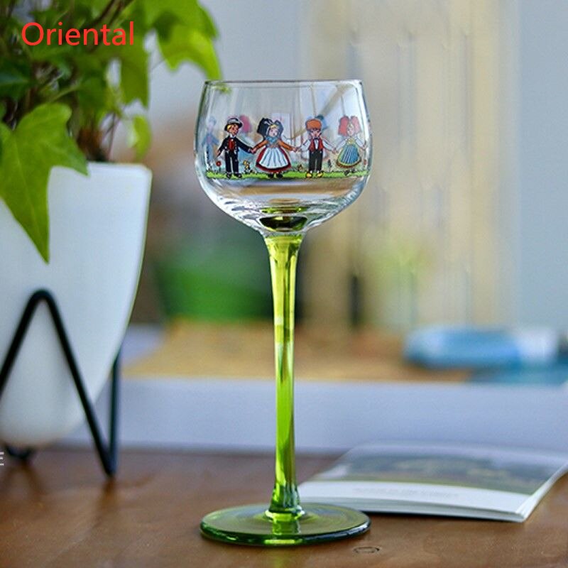 Elzas Stijl Kleine Man Rode Wijn Glas Vintage Goblet Glaswerk Restaurant Bar Leuke Cocktail Zoete Glas 150Ml