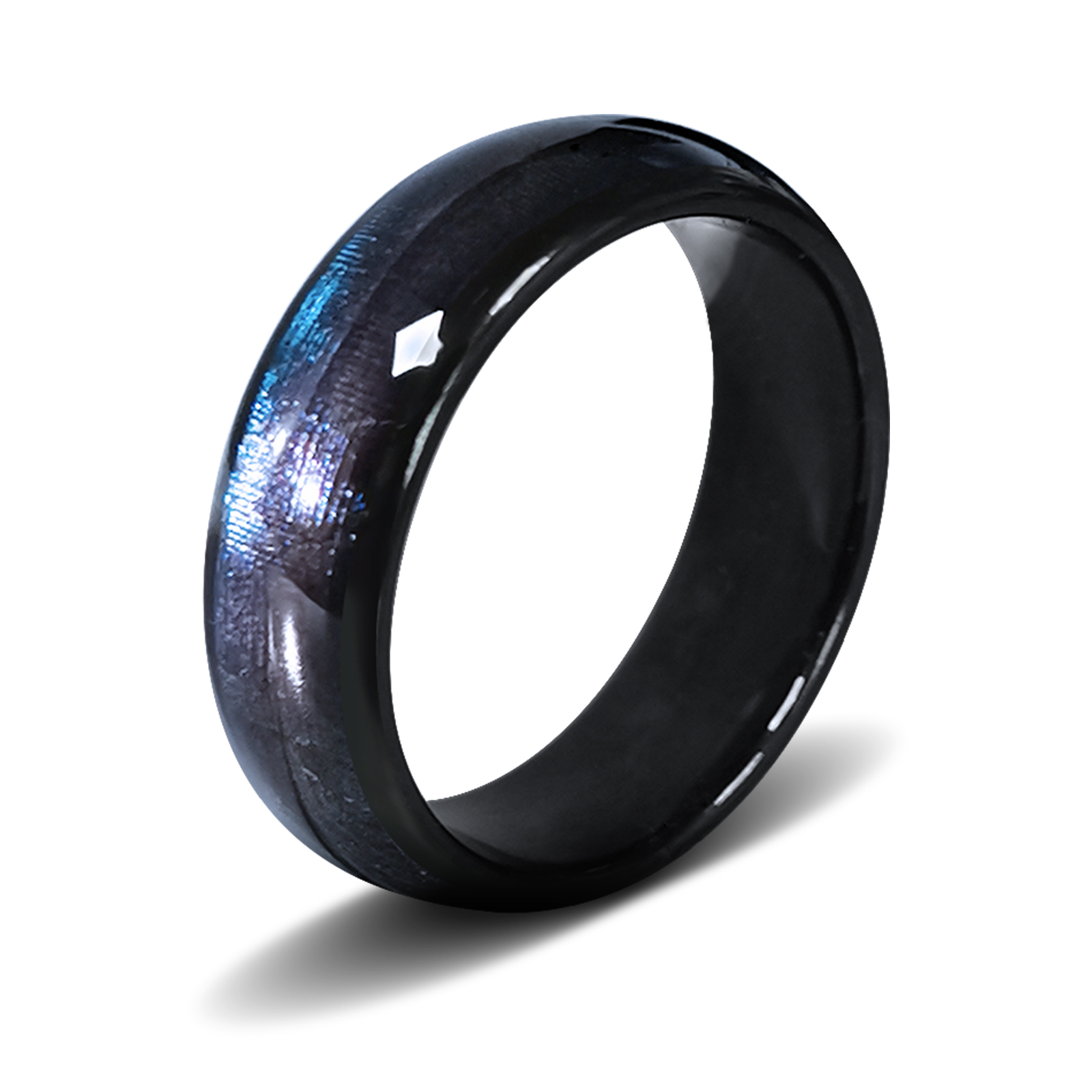 Bague intelligente en céramique programmable pour hommes ou femmes, puce NDavid Ntag216, 888 octets: Kaki