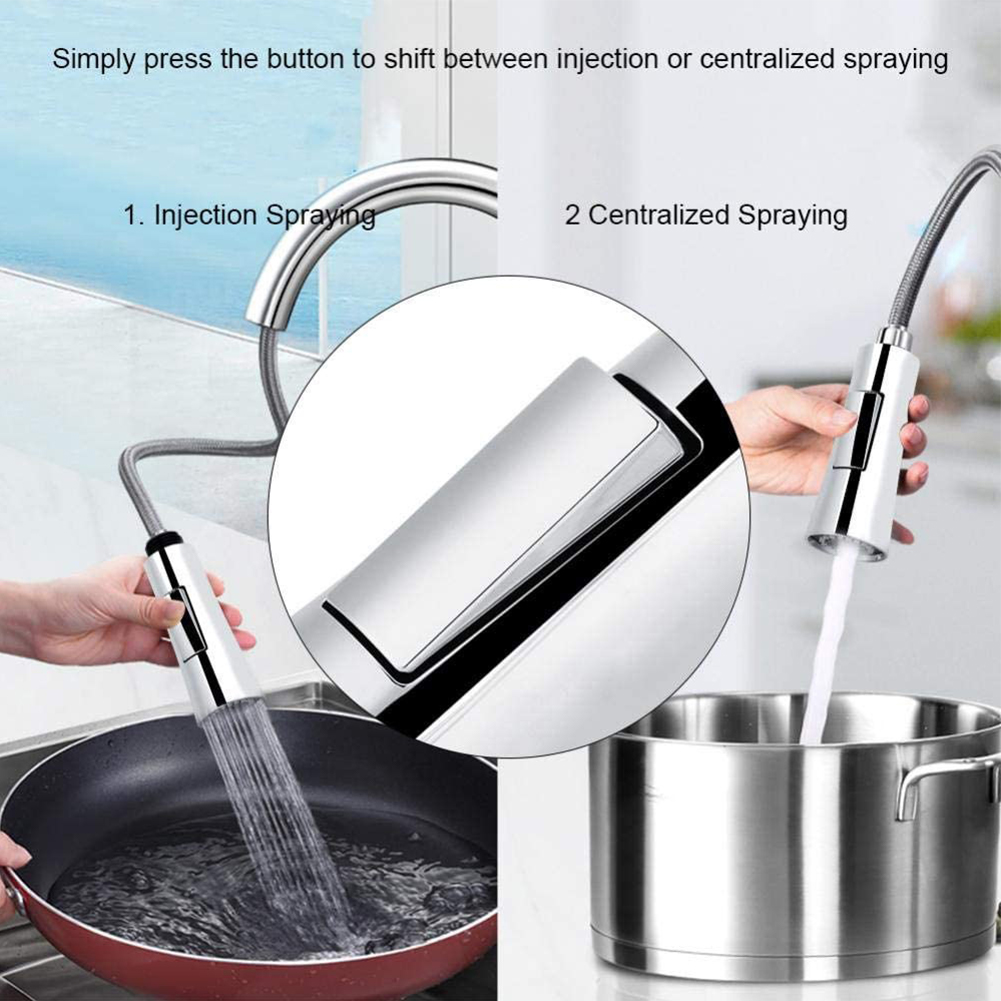 Pommeau de douche pour robinet de cuisine, pulvérisateur d'eau, pulvérisateur, aérateur de centre commercial, buse de remplacement
