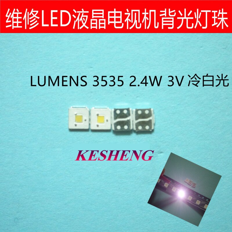 Lumen Led Backlight Flip Chip Led 2.4 W 3 V 3535 Koel Wit 153LM Voor Samsung Led Backlit Lcd Toepassingen 300 Pcs