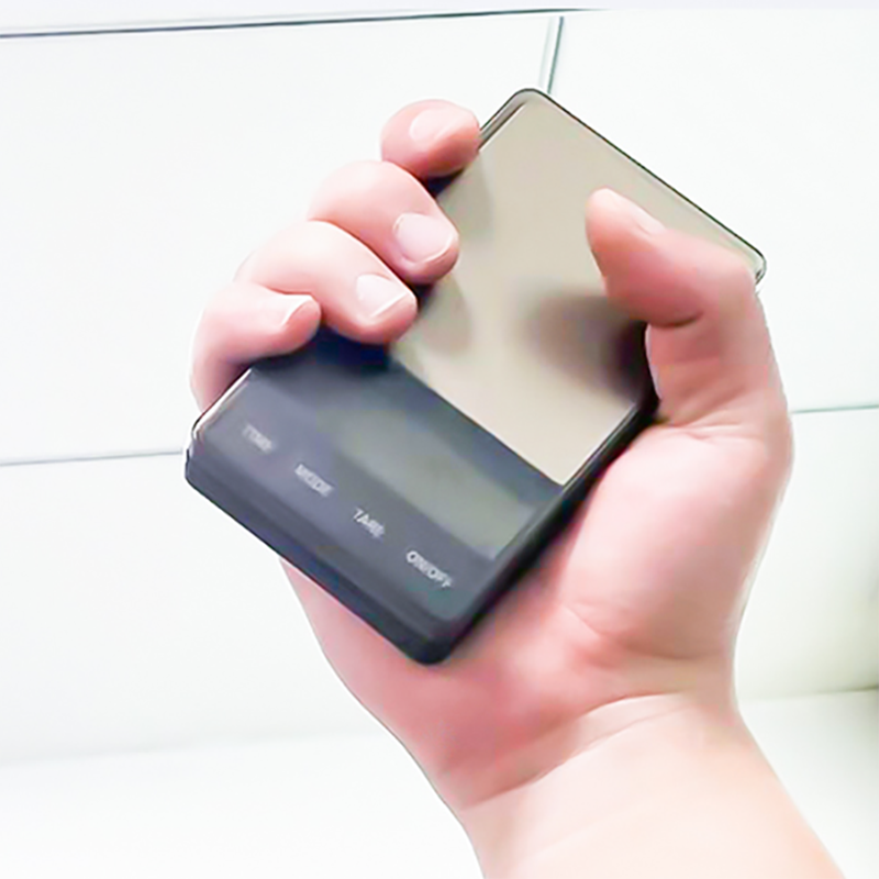 Pocket Coffee Scale with Timer Digital Gram Scale with Large LCD Screen Espresso Coffee Scale with Tare Function 1KG/0.1g