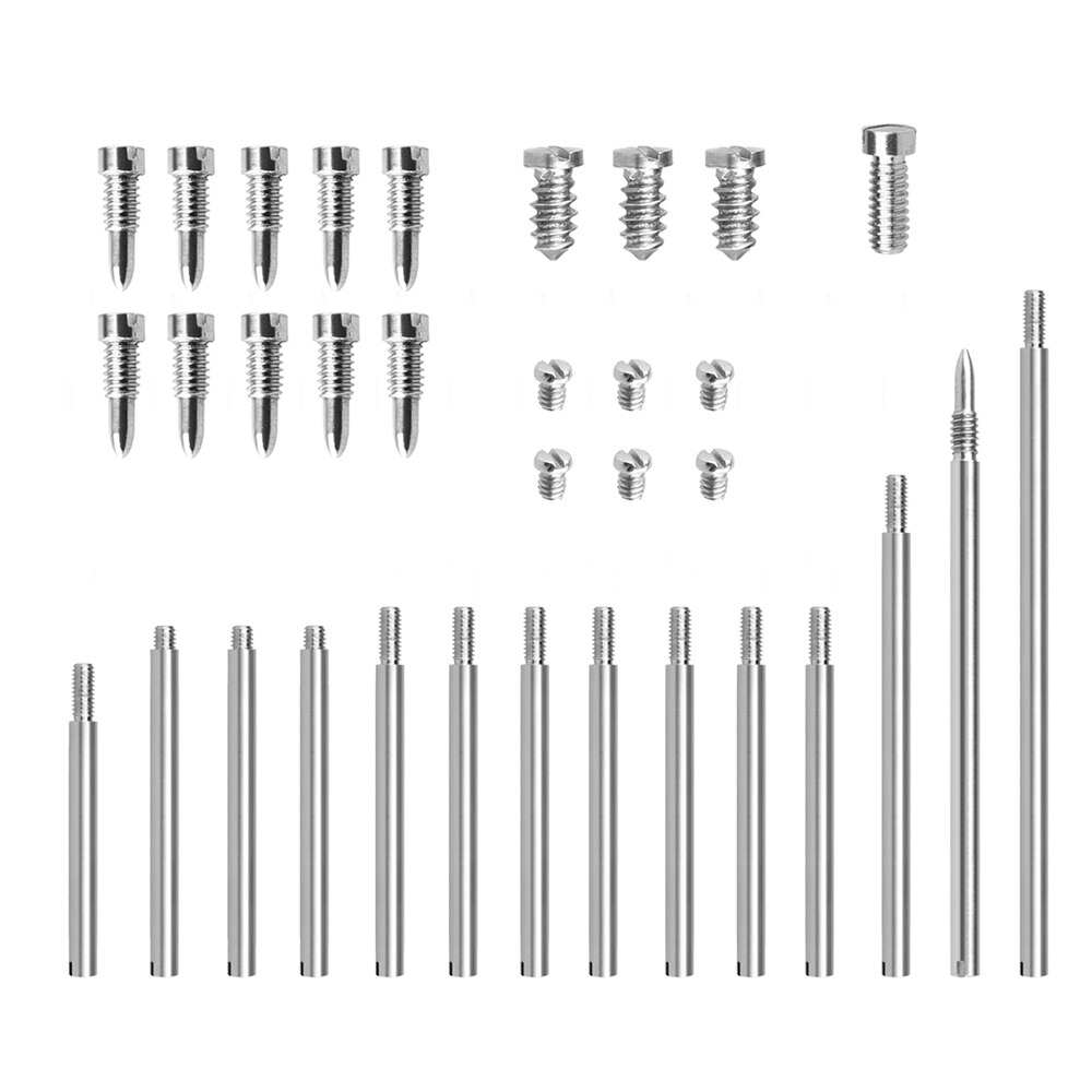 Clarinet Accessories Set 14pcs Threaded Shaft Lever 20pcs Screws Wind Instrument Repair Parts