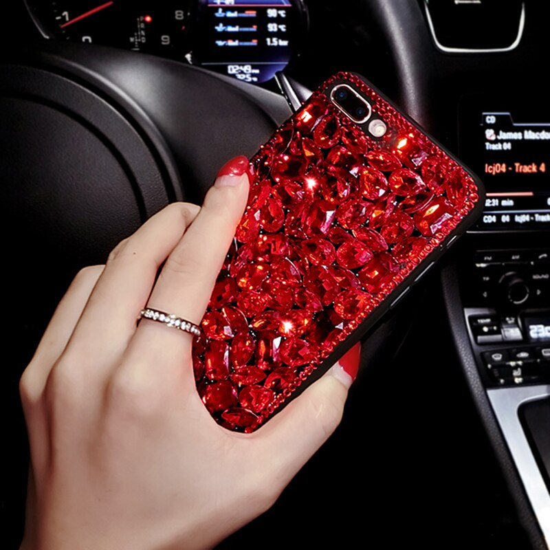 Luxus Frauen 3D Bling Handgemachte Strass Diamant Telefon Abdeckung Fall Für Samsung a50 a70 s8 s9 a40 a20 s10 plus telefon fall