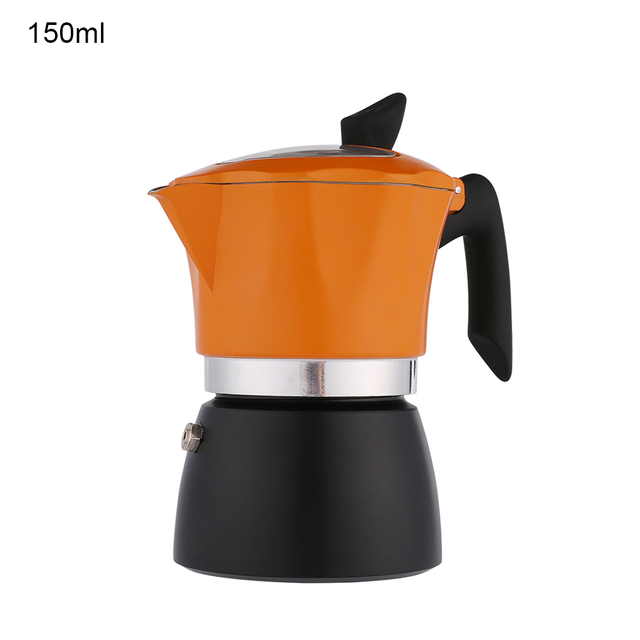 150ml 300ml Stovetop Espresso Maker Moka Pot Classic Italian Coffee Maker Aluminum Barista Coffee Brewing Kettle Accessories: 150ml
