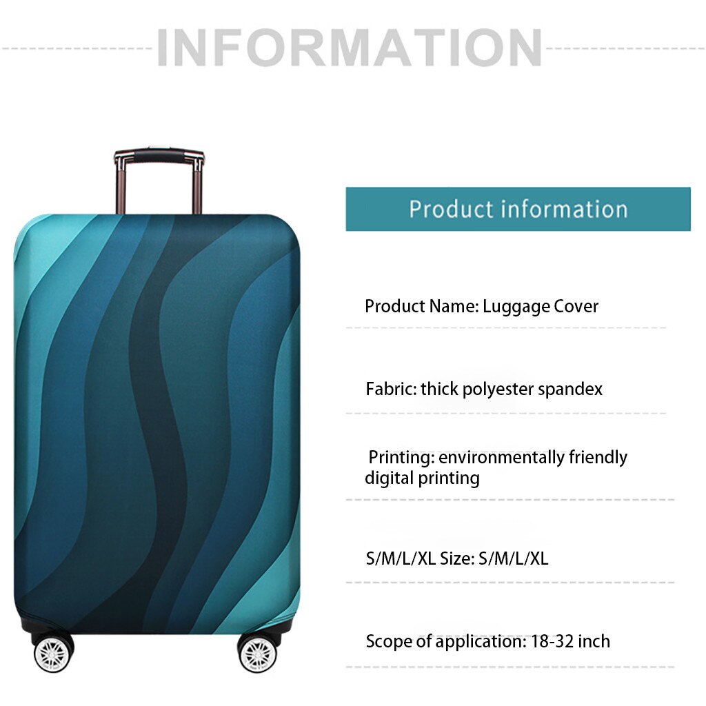 Aelicy Travel Suitcase Protective Trunk Covers Apply To 18~30 Inch suitcase dust cover Shell elasticity Stretch Trolley Case