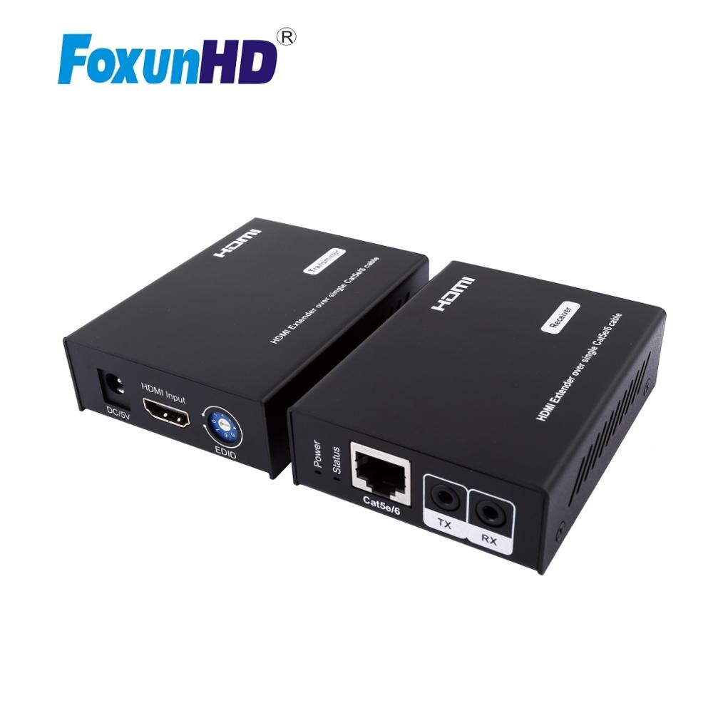 Foxun Hdmi Extender Over 50 M Enkele Utp Kabel 1080 P Hdmi Extender Ir Voor Tv