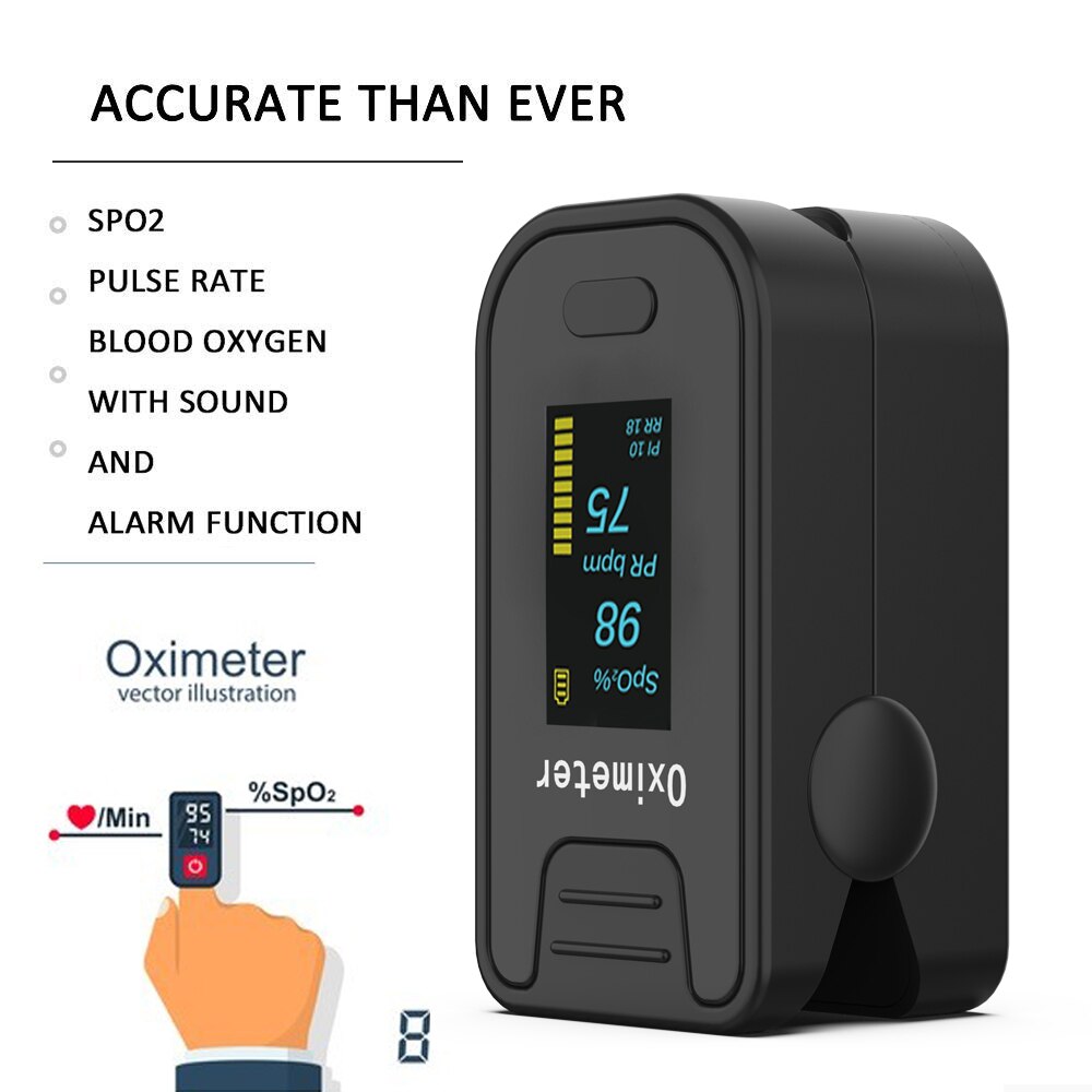 Medische Huishouden Gezondheid Monitoren Oximeter Ce Medische Hartslagmeter Led Fingerti SPO2 Pr Monitor Gezondheidszorg Ce