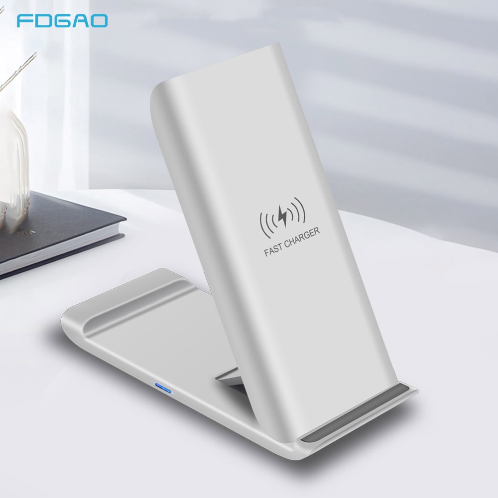 Qi Drahtlose Ladegerät Stehen 15W Schnelle Ladung für Huawei P40 Profi Samsung S20 S10 Drahtlose Ladung Bahnhof für iPhone 11 Profi X XS XR