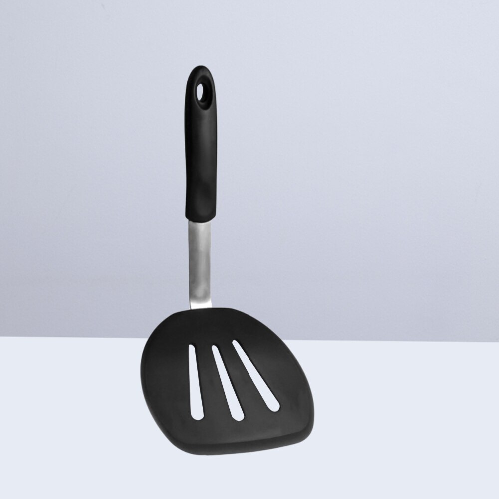 Food Grade Silicone Leakage Shovel Non Stick Meat Frying Steak Pancake Turner Spatula Kitchen Tool