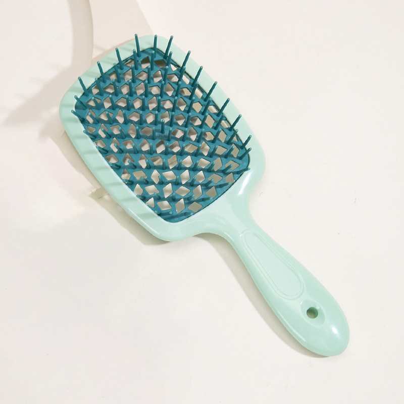 Peigne de Massage du cuir chevelu ajouré, brosse de Massage pour shampoing, pour bain, lavage des cheveux, flacon pulvérisateur, outils de Salon de coiffure, 1/2 pièces: Marron
