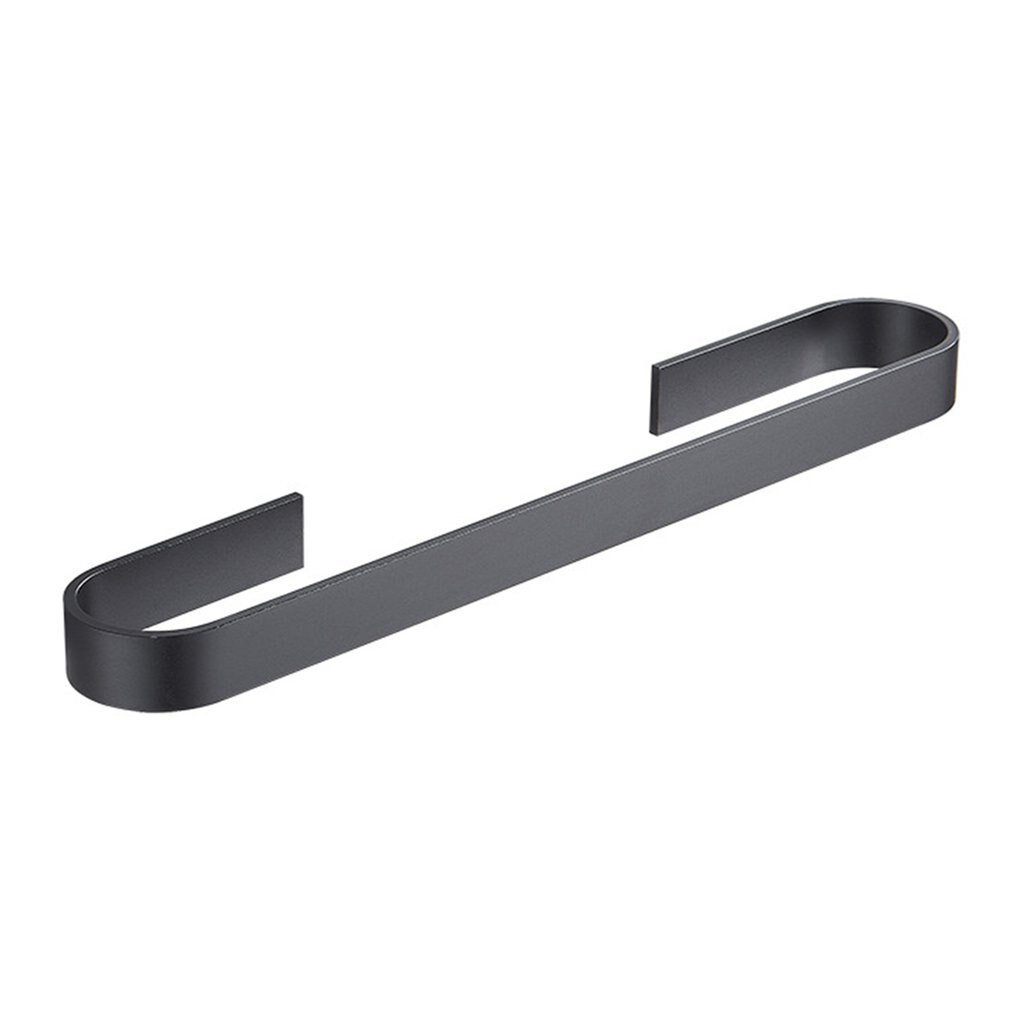 25Cm-55Cm Handdoek Rail Rack Handdoek Houder Badkamer Handdoeken Rack Hanger 304 Rvs Muur Opknoping Handdoek bar Opslag Plank: 30cm - black