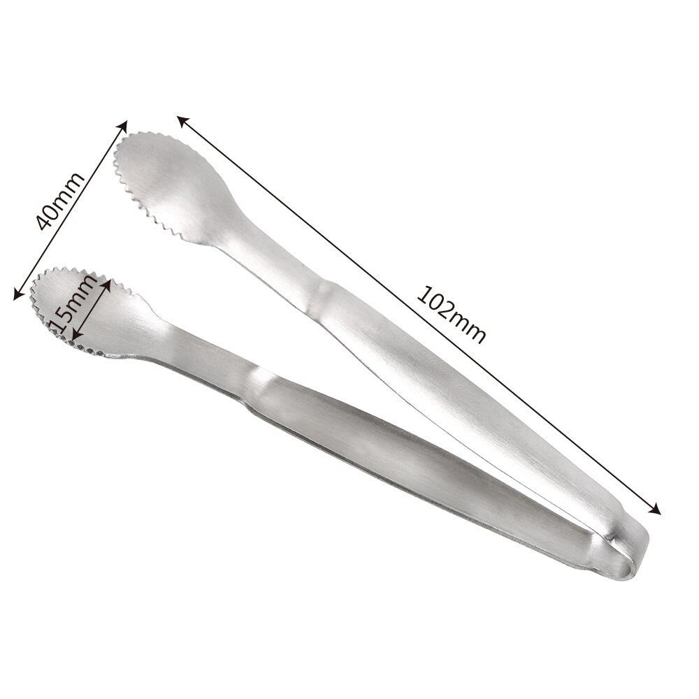 Teaware Stainless Steel Coffee Sugar Clip Mini Tea Ice Cube Clip Food Tongs Holder Teacup Clamp Tea Tweezer Tongs Holder