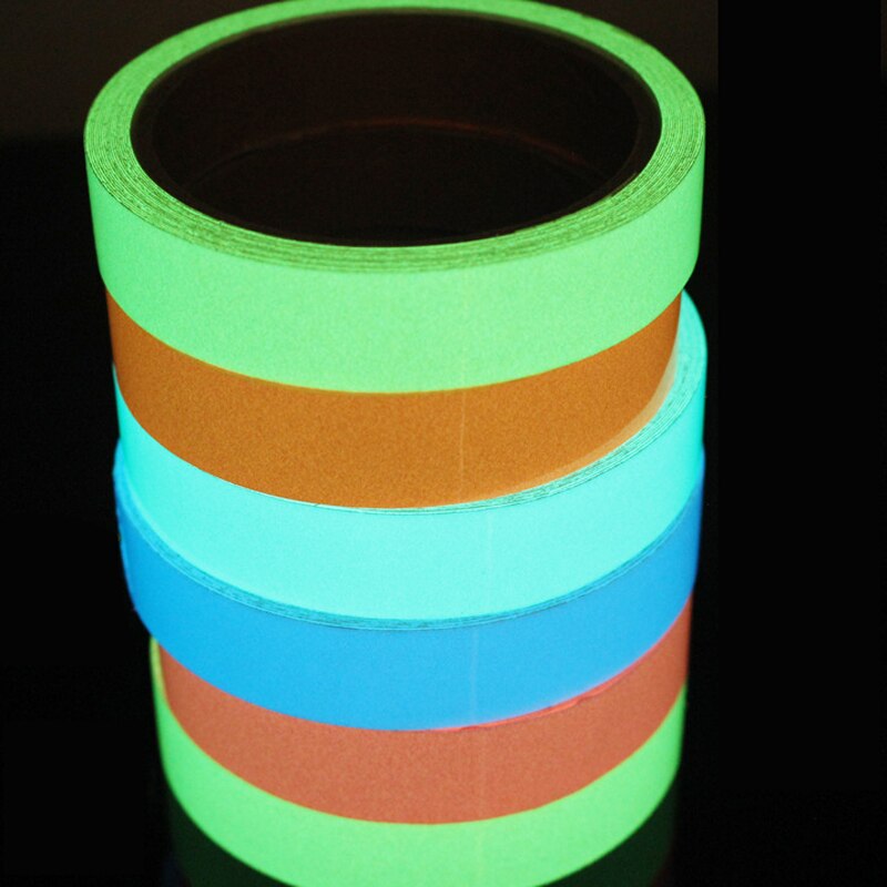 ! HUISDIER Lichtgevende tape Fluorescentie linten Stage decoratie 1.5cm * 1m Opgeslagen licht Anti-slip strip