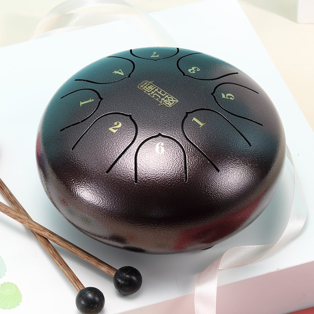 Pusty bęben spirytusowy 6 Cal 8 tona stalowy bęben językowy z akcesoria muzyczne dla dzieci instrumenty muzyczne