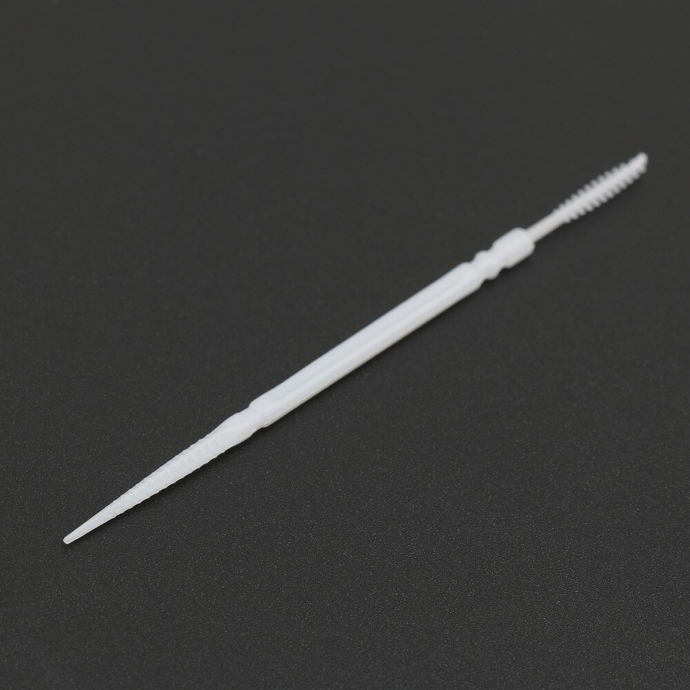 300pcs 2-Way Portable Plastic Toothpicks Disposable Personal Cleaning Interdental Brush Teeth Cleaner Sticks Travel Oral Hygiene