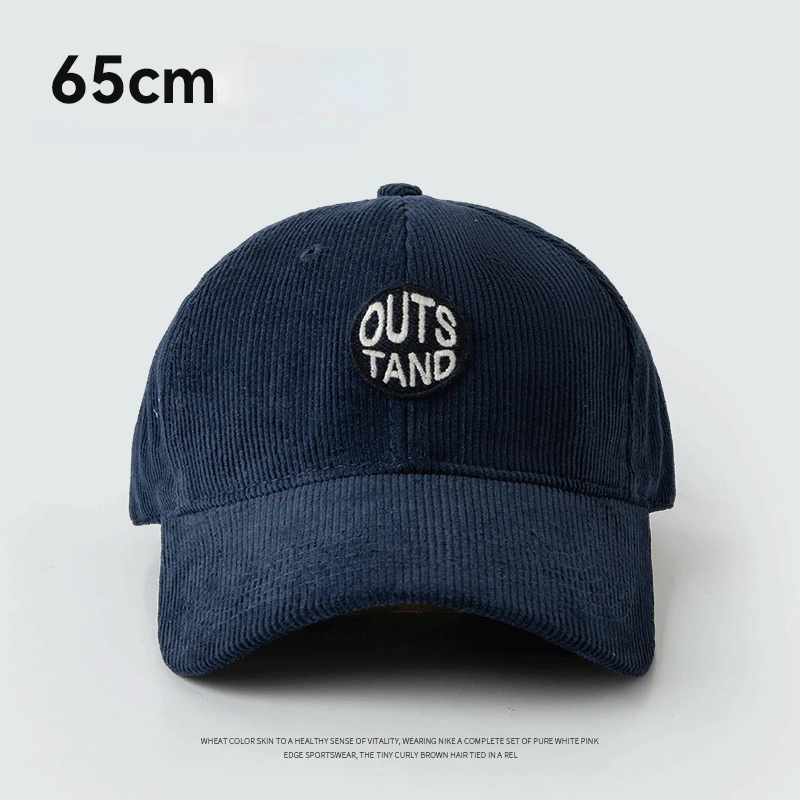 groß Kopf Baseball Kappen für Männer Kabel Wärme Winddicht Herbst Winter Gestickte Mütze Frauen Snapback Deckel Trucker Hütte Gorras