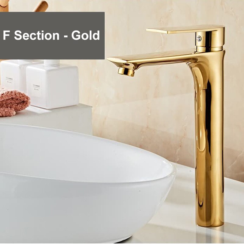 Bathroom Faucet And Cold Water Mixer Tap Sink Faucet Black Golden Color Toilet Tapware Bathroom Accessories