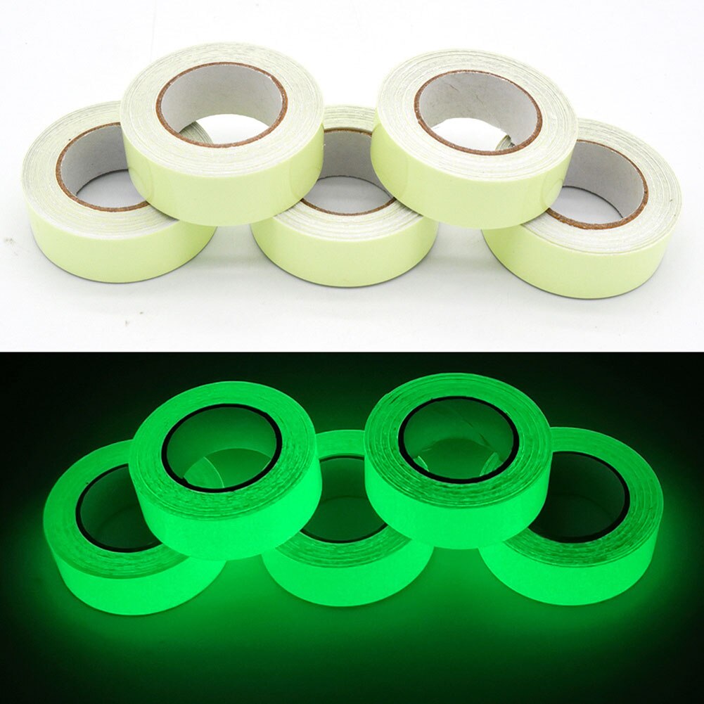Waterproof Luminous Tapes Fluorescent Night Self-Adhesive Safety Warning Sticker Home Garden Decor Warning Tape