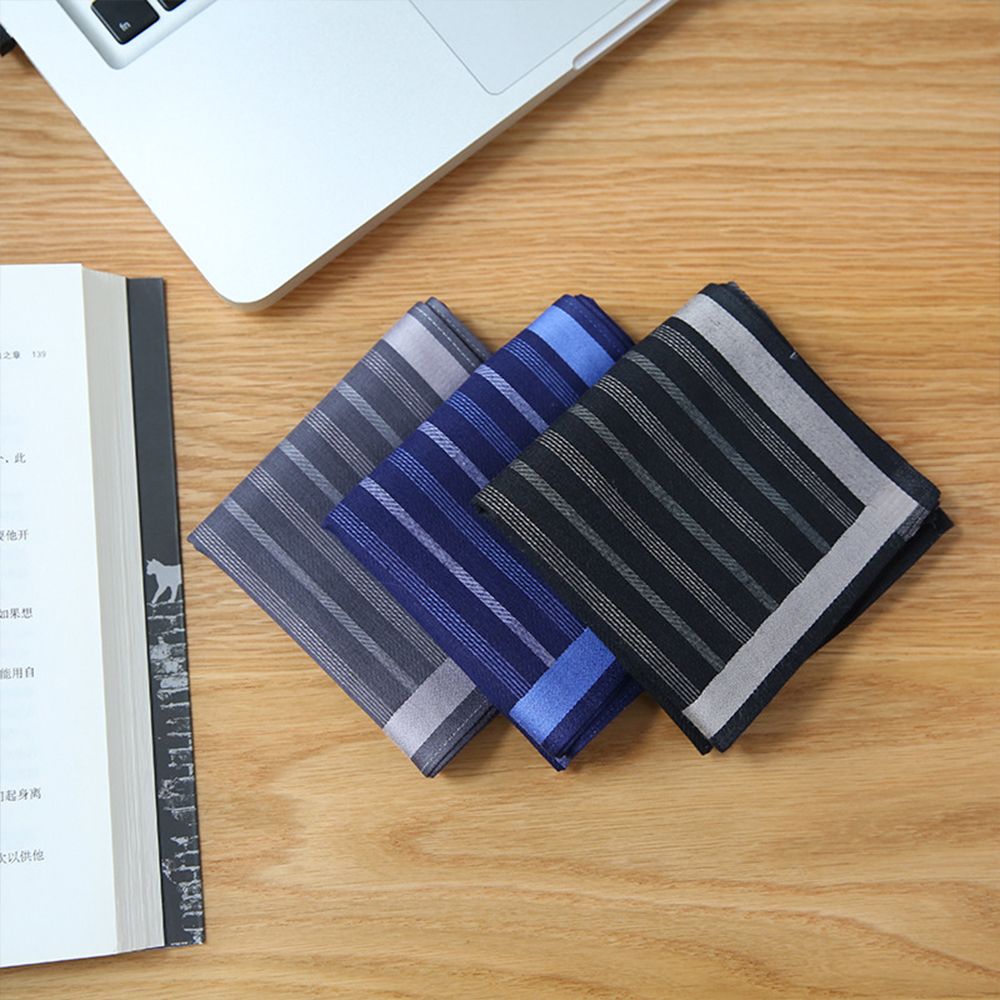 pañuelo de bolsillo a cuadros para hombre de clásico a la , pañuelos cuadrados de bolsillo, pañuelo a rayas de algodón 43cmX43cm