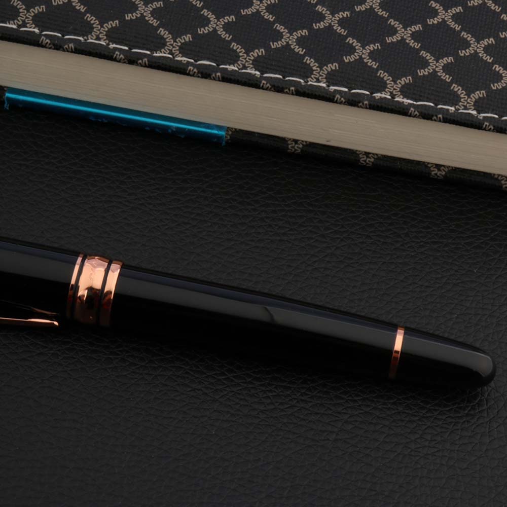 Luxury Yong Sheng 6100 Fountain Pen Metal BLACK Classic ROSE GOLDEN Pen Stickers Stationery Office School Supplies Writing