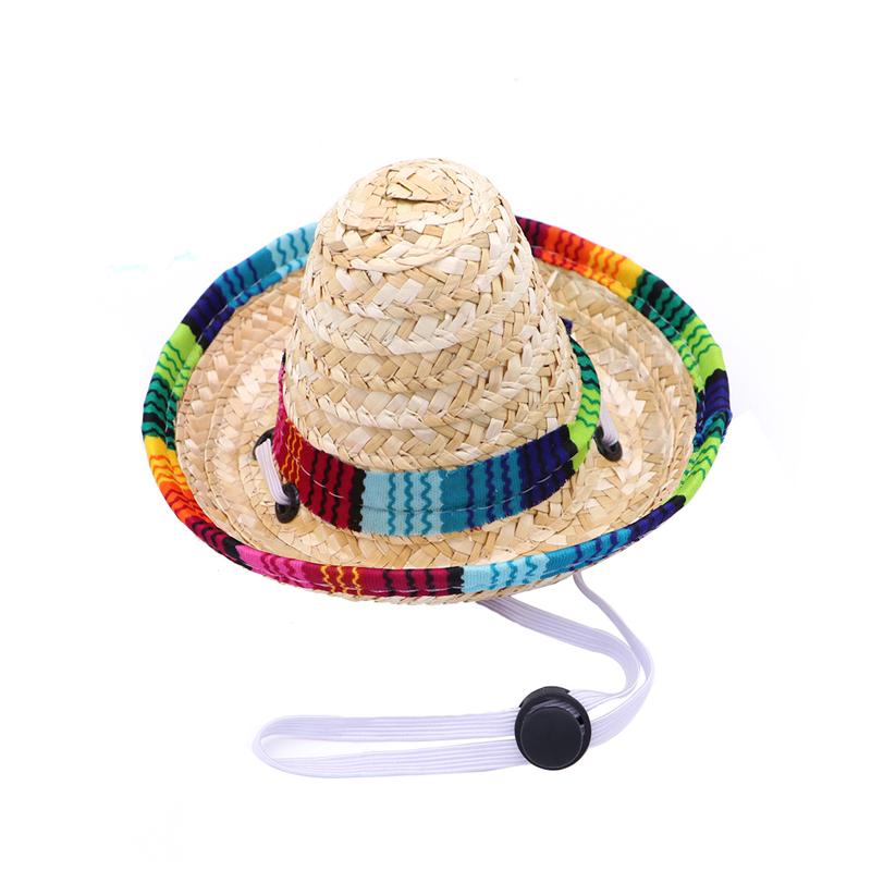 Dog Sombrero Hat Funny Dog Costume Chihuahua Clothes Mexican Party Decorations
