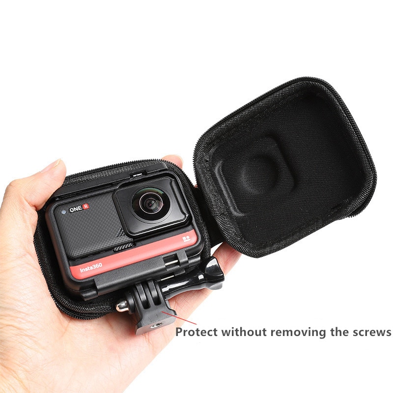 Caso de transporte mini saco armazenamento à prova dwaterproof água escudo protetor para insta360 um r/4 k panorâmica edição esportes acessórios da câmera