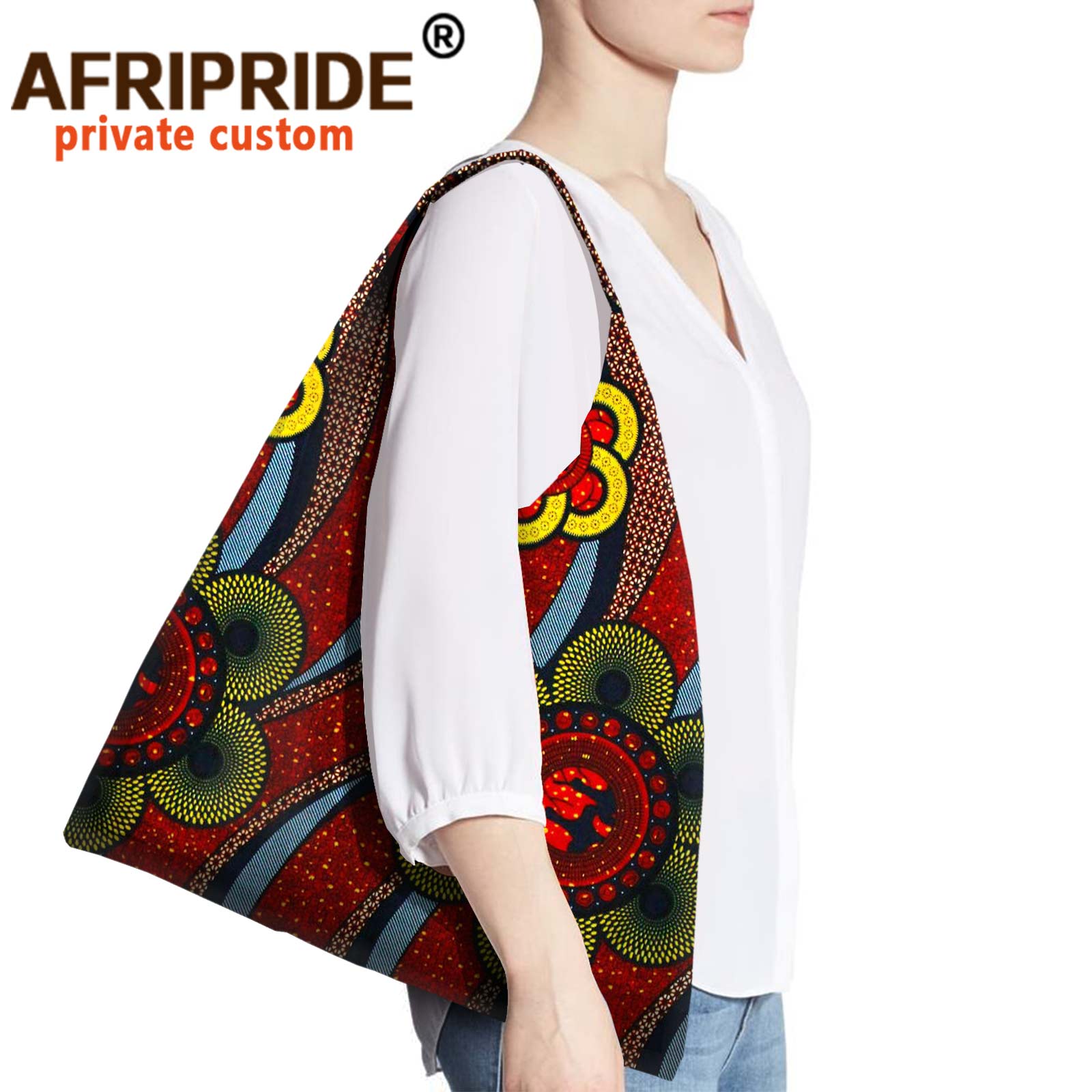 Afrikaanse Afdrukken Handtas Voor Vrouwen Afro Ladiestraditional Afdrukken Top-Handvat Tassen Boodschappentas Meisjes Schouder Draagtas A21B001: 696