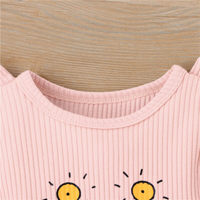 Style Fille Et garçon Sans Manches Gilet Body Bande Dessinée Arc-En-Ciel Et Soleil Impression enfants Sac Pet Vêtements De Sport