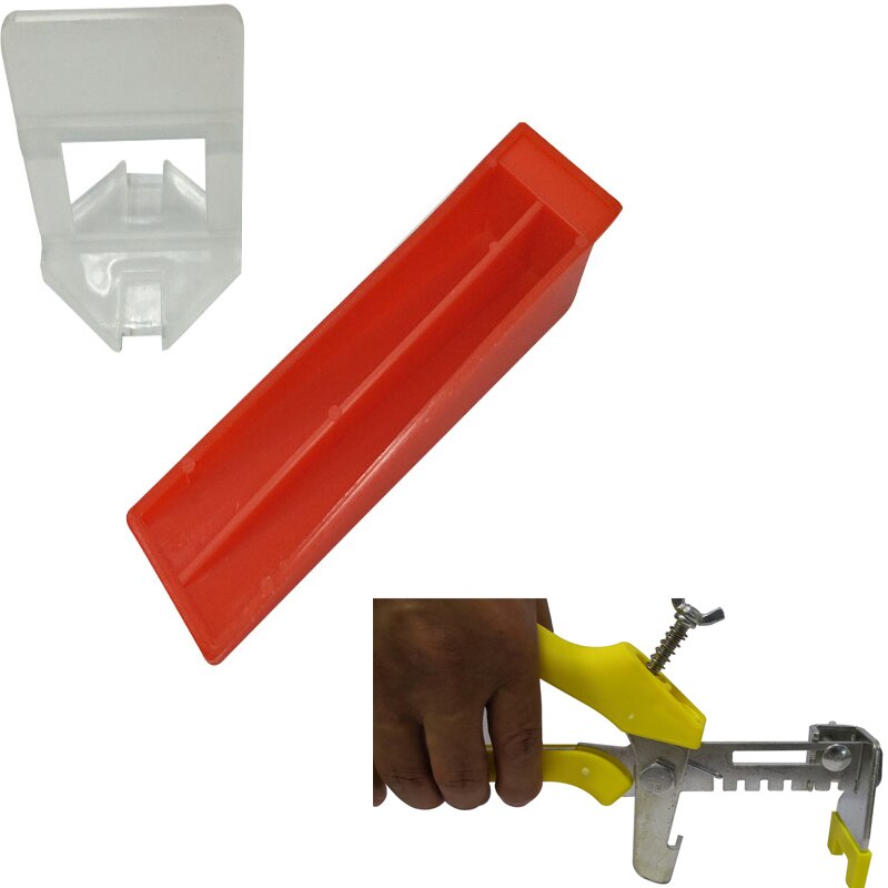 200pcs clips + 50pcs wedges + 1 plier Floor Tile Spacers Tiling Levers System Installation Tools