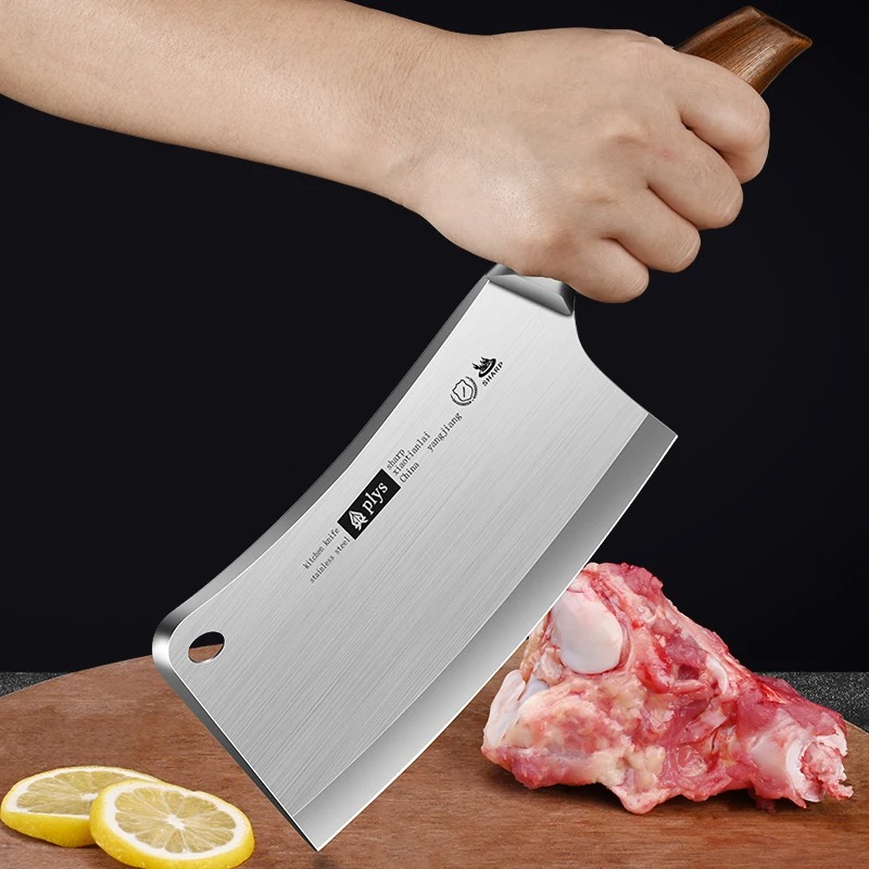 Cuchillo especializado para cortar huesos de cerdo y vaca, uso doméstico, y comercial, grueso
