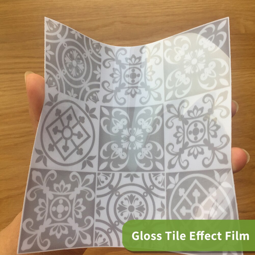 25 stuks pvc badkamer achterwand marokkaanse stijl retro grijze tegel sticker kunst huisdecoratie diy vierkant zelfklevend waterdicht