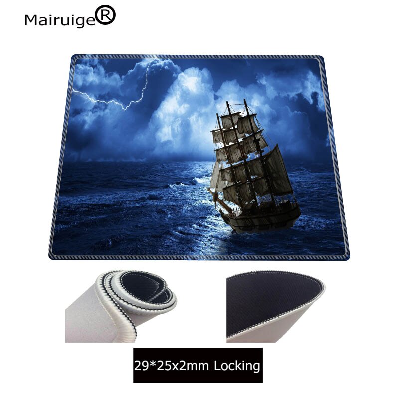 Mairuige Ship On The Sea Speed Version Large Locking Edge Gaming Mouse Pad Mat For Laptop Computer Desk Pad Keyboard 900*400*3mm