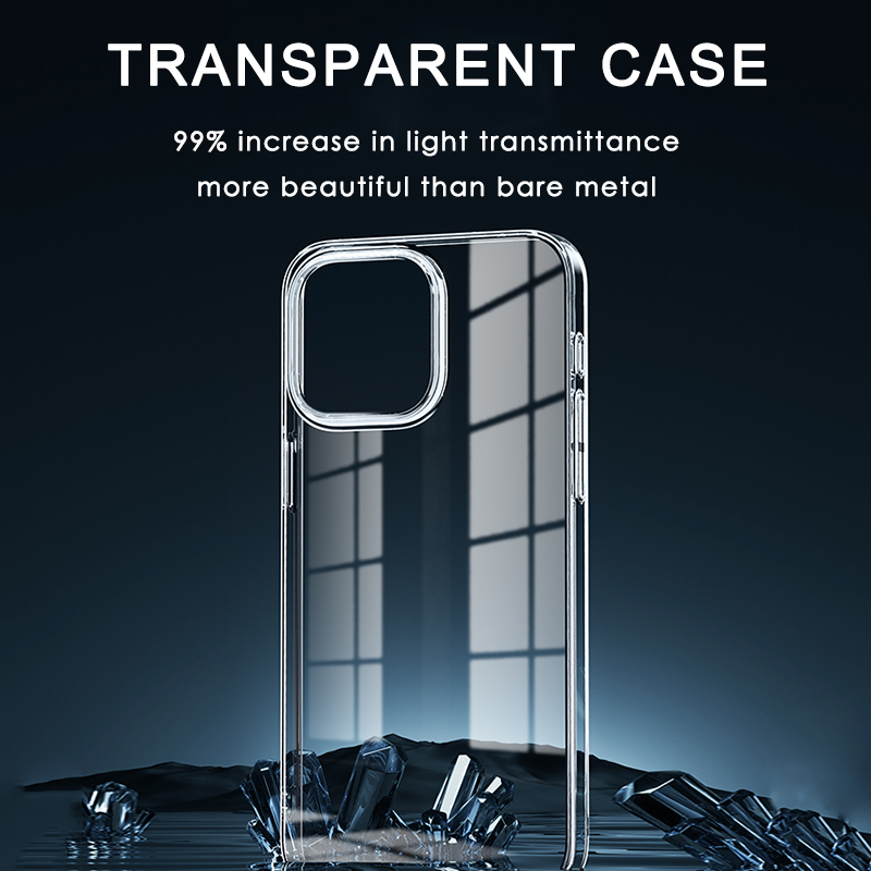 Coque de téléphone en Silicone transparent Ultra mince pour iPhone 15 14 13 12 11 Pro Max Mini TPU souple pour iPhone X XR XS 8 7 Plus coque arrière