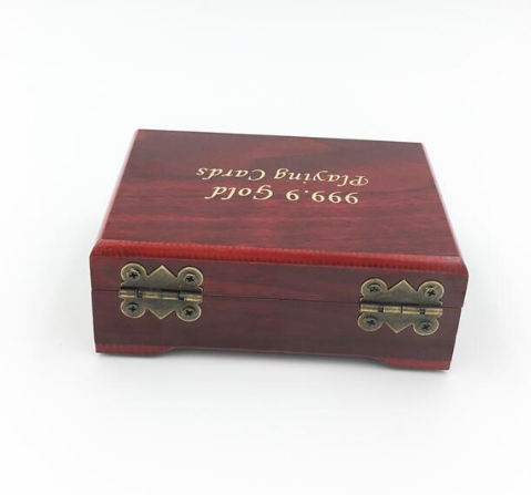 Dubai Building and scenery image silver Foil Plated Cards Waterproof Playing Card Limited Edition Collection: red wooden box