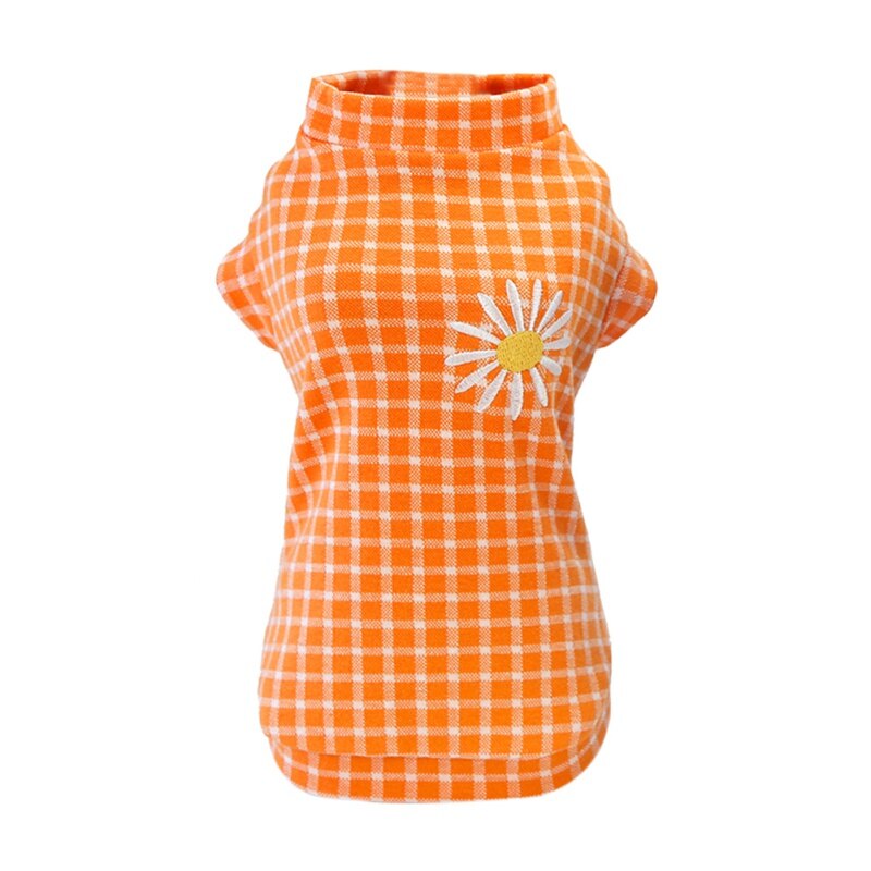 Bonito imprimir pequeno cão casaco inverno quente roupas para animais de estimação para chihuahua shih tzu moletom filhote de cachorro gato pulôver cães animais de estimação roupas: Orange / M