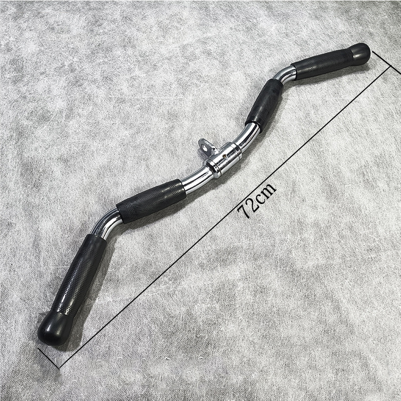 Fitness Lat tirer vers le bas poignée poignée antidérapante gymnastique poulie câble Machine accessoires aviron t-bar entraînements à domicile solide poignée barre: WHITE