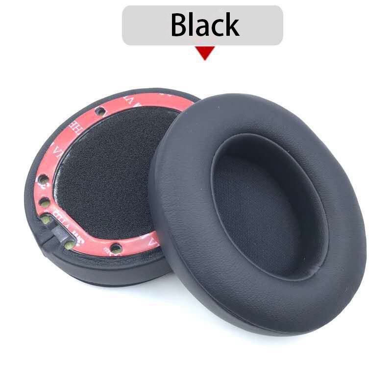 Udskiftning af ørepuder puder ørepuder pleje hovedtelefon til beats by dr dre studio 2.0 studio 3 b0500 b0501 trådløst headset: Sort