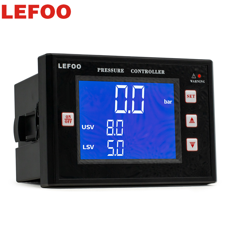 LEFOO Intelligent Pressure Controller Large LCD Display Automatic Digital Pressure Switch for Industrial Air Control