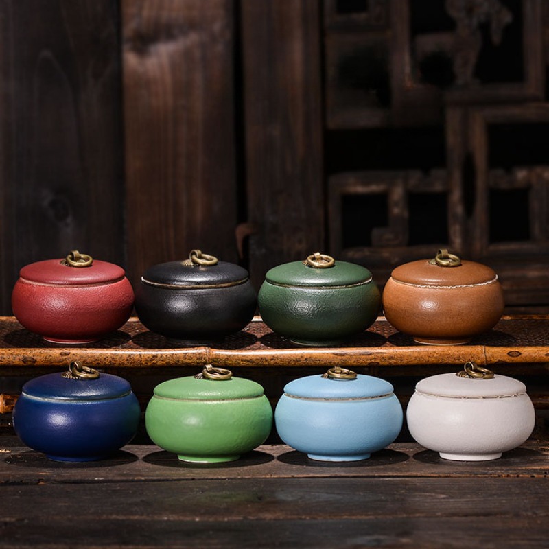 Słoik na herbatę ceramiczny, do kawy, do żywności, szczelny, do gospodarstwa domowego, odporny na wilgoć, do przechowywania, przenośne pudełko podróżne, pojemnik do przechowywania, do domu