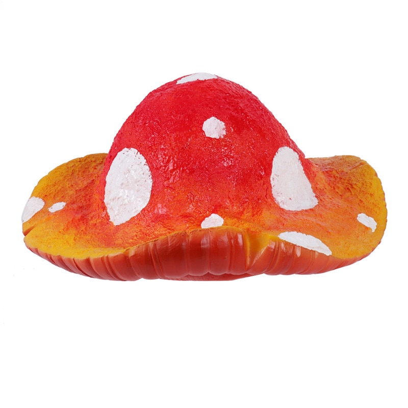 Halloween 3d rode verse paddenstoelen kostuum realistische cosplay rekwisieten grappige nieuwigheid top carnaval feest hoed