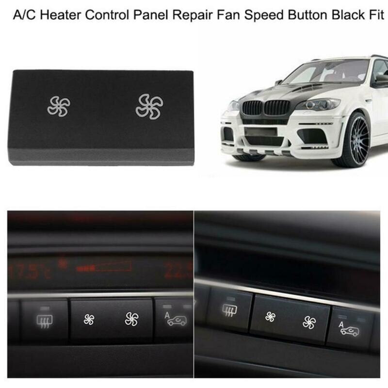 Decal AC Button Trim For BMW X5 E70 X6 E71 Black Accessories Car Auto Air Conditioning